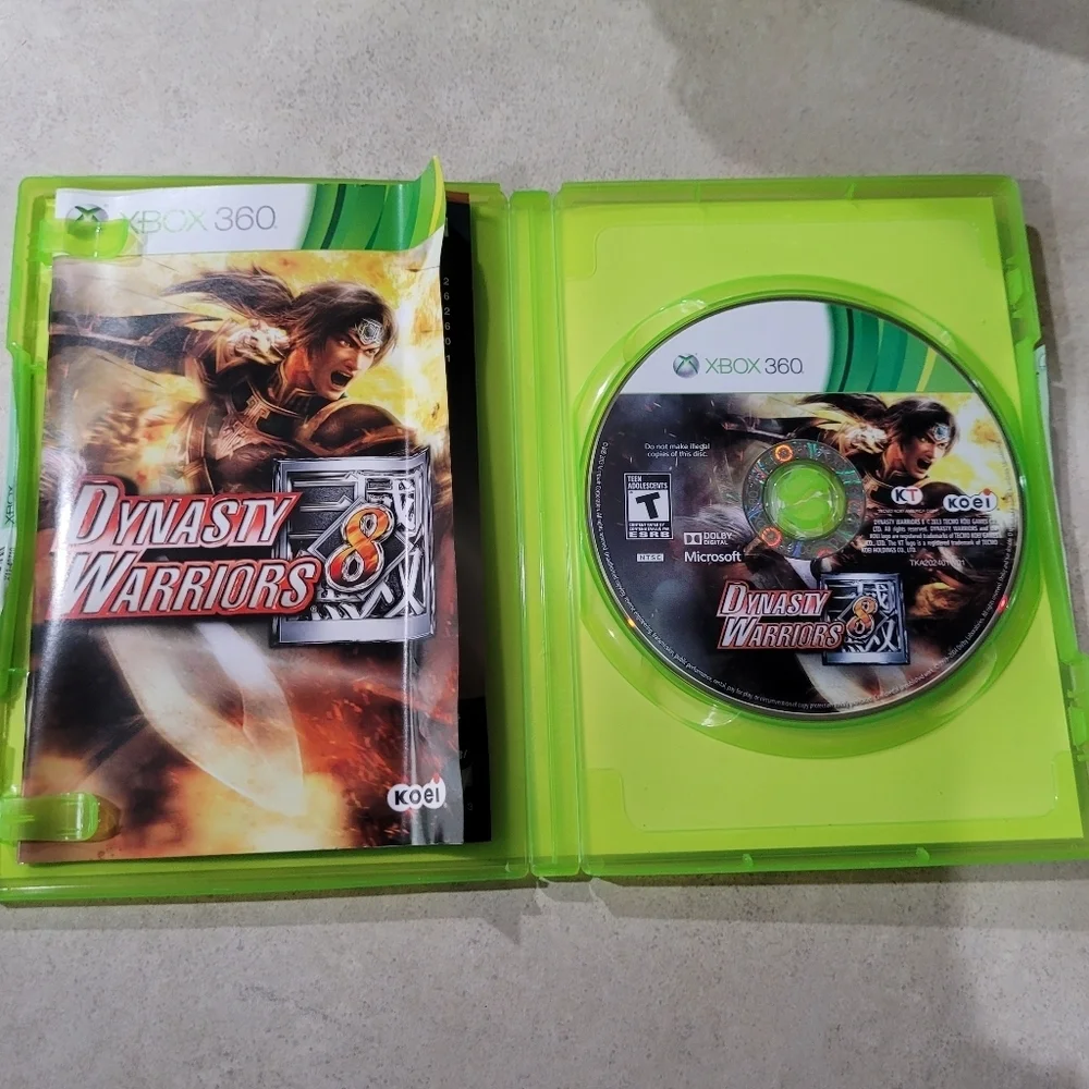 Dynasty Warriors 8 Microsoft Xbox 360, 2013 Complete Tested Working